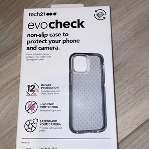 Tech21 Evo Black Phone Case for Apple iPhone 12/12 Pro w/ 10 ft. Drop Protection